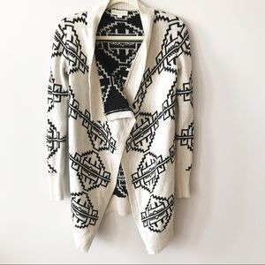Staring at Stars Aztec Print Open Front Cardigan